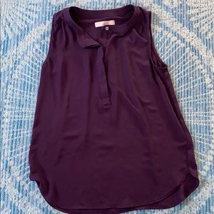 Loft sleeveless button up tank